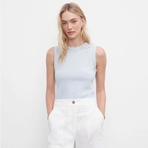 Club Monaco Perfect Tank, size S, Misty Blue, new